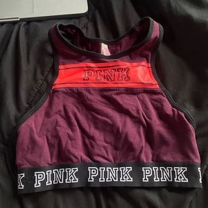 Pink Victoria Secret Halter Sports Bra